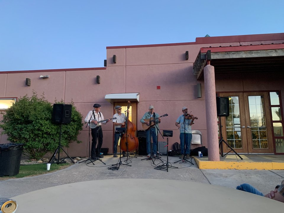 Mt. Taylor Field Conference - Adobe Brothers Blue Grass band, Day 2 BBQ